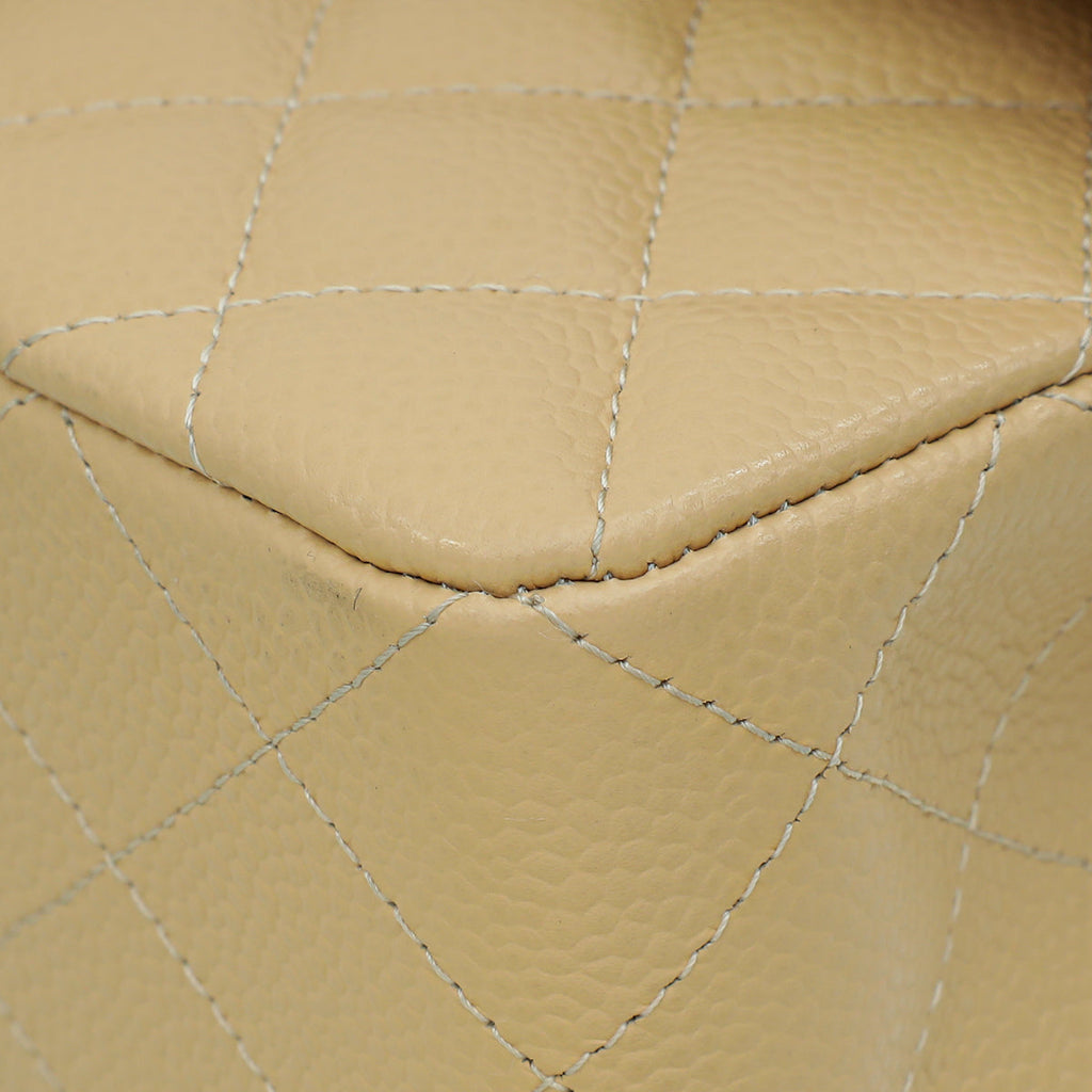 Chanel Beige Classic Double Flap Small Bag