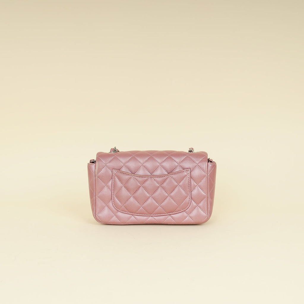 Chanel Light Mauve Mini Rectangular Classic Flap Bag