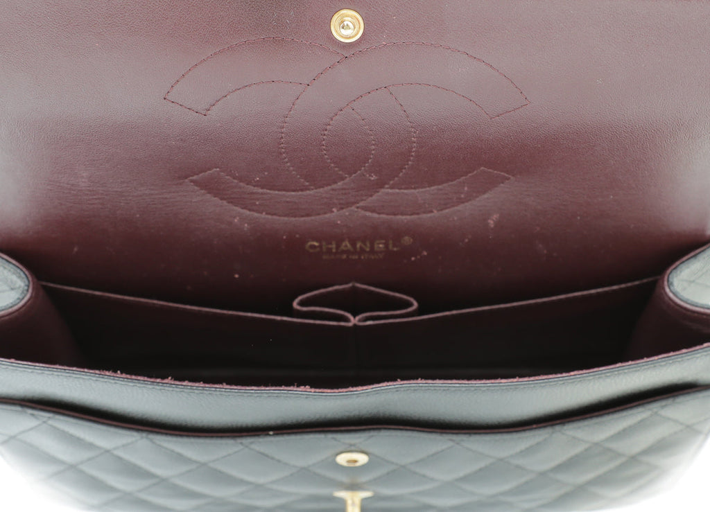 Chanel Black CC Classic Double Flap Jumbo Bag