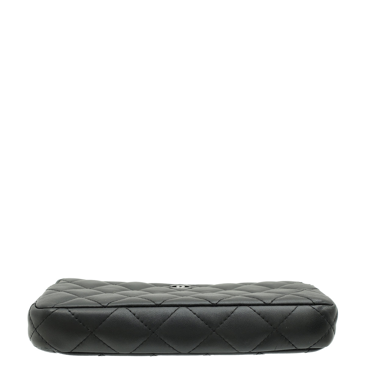 Chanel Black CC Classic Double Zip Clutch With Chain Crossbody Bag