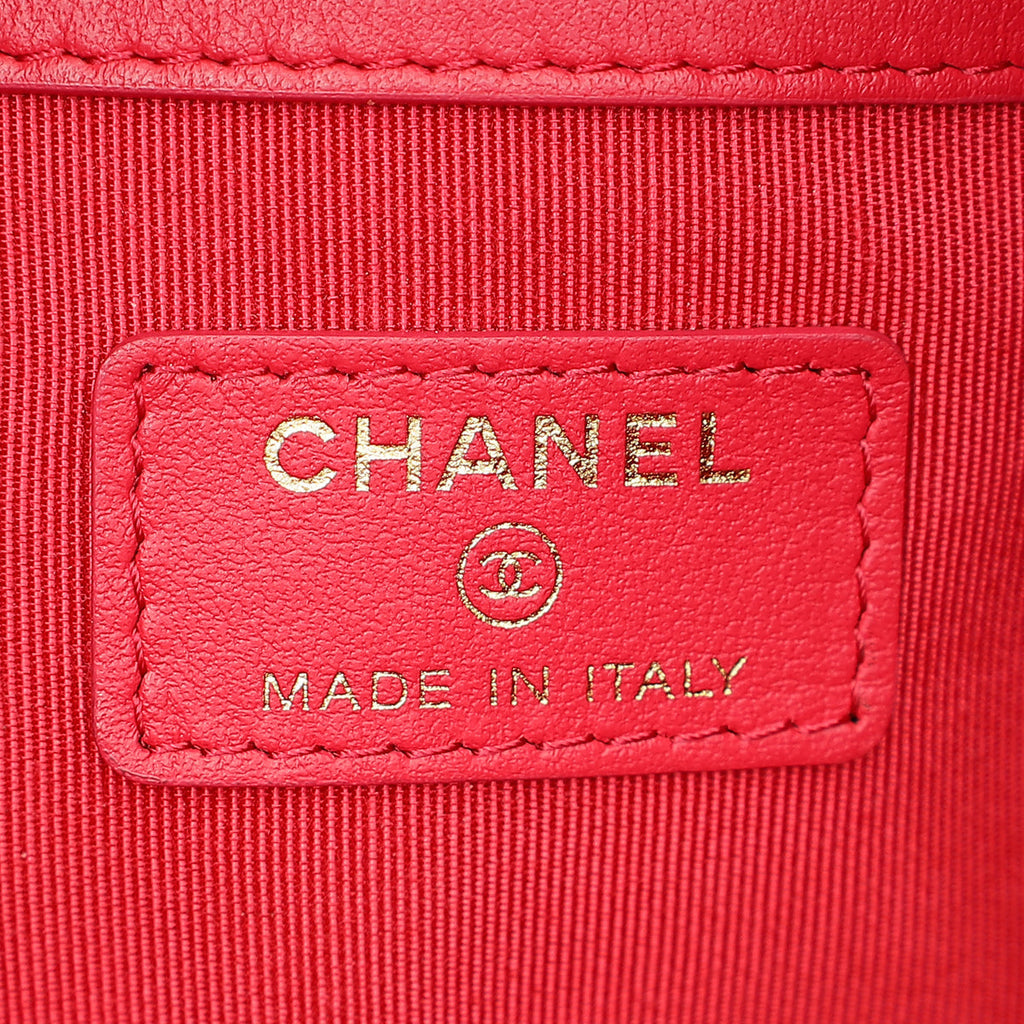 Chanel Black CC Front Pocket Pouch