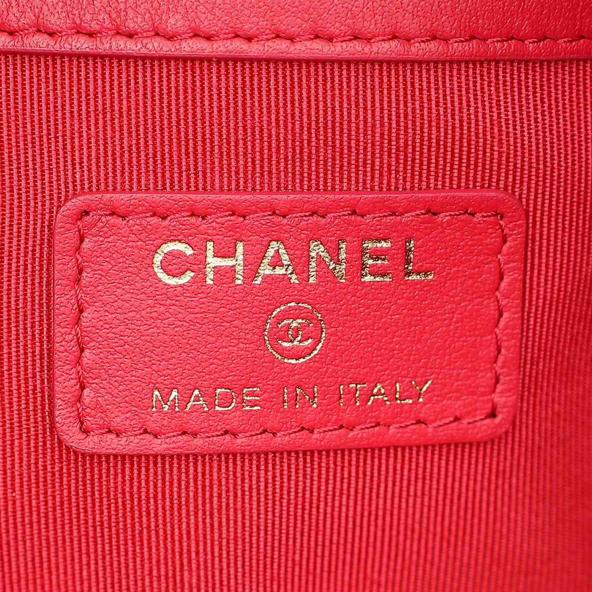 Chanel Black CC Front Pocket Pouch