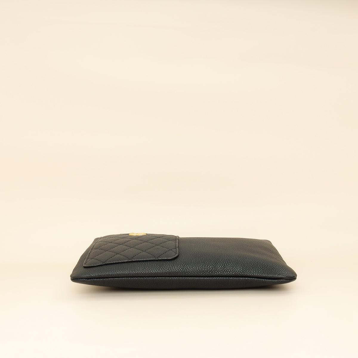 Chanel Black CC Front Pocket Pouch