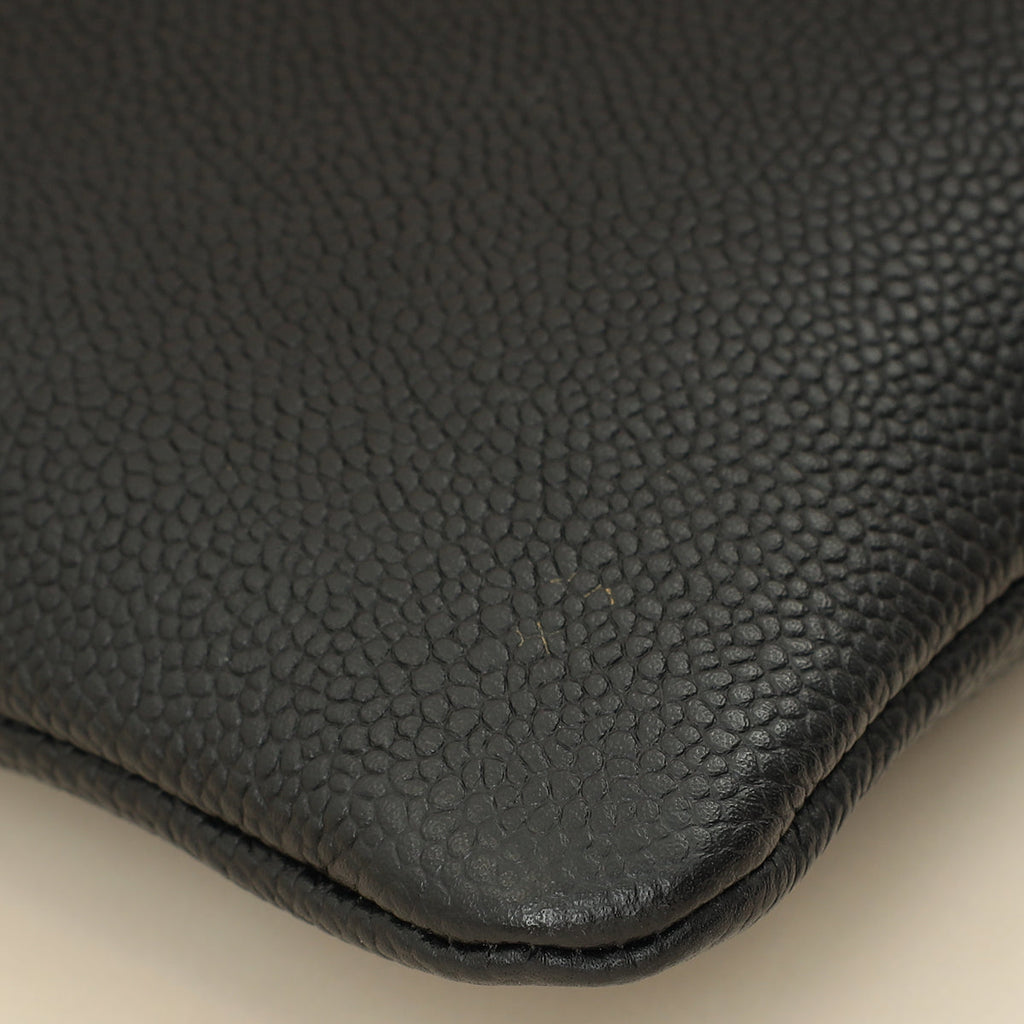 Chanel Black CC Front Pocket Pouch