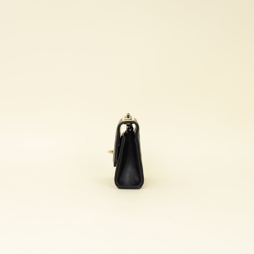 Chanel Black CC Mini Trendy Clutch With Chain