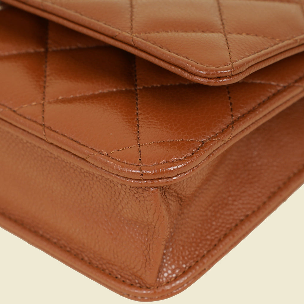 Chanel Brown Classic Wallet on Chain