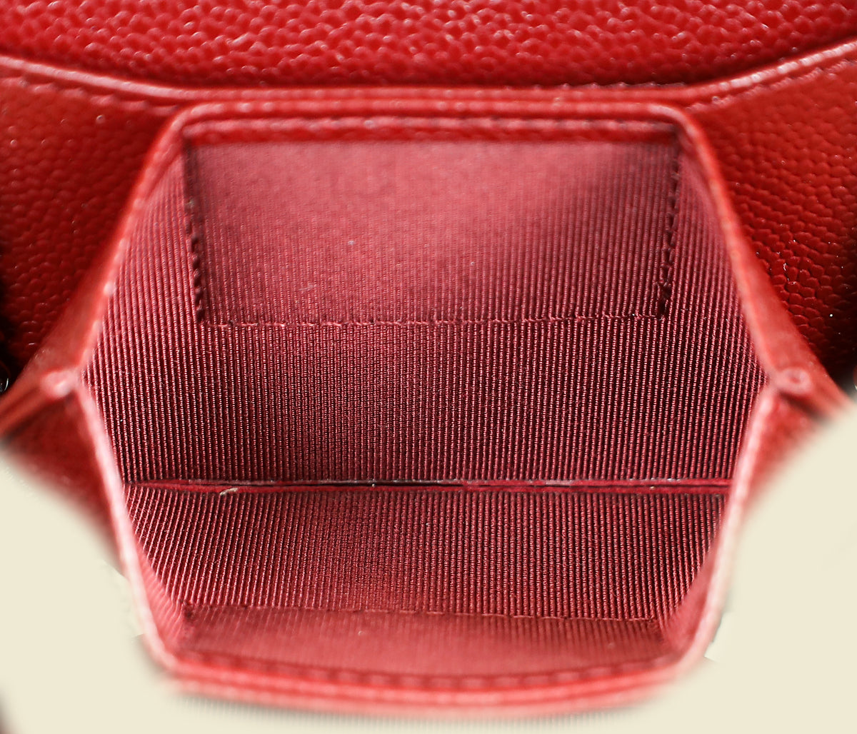 Chanel Bordeaux Classic Card Holder on Chain