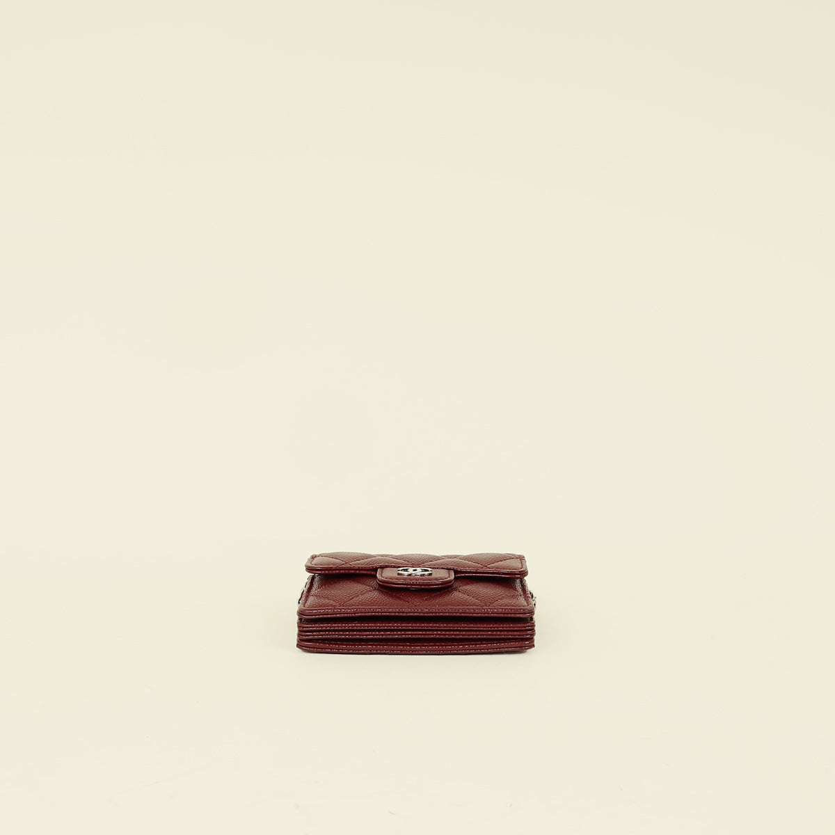 Chanel Bordeaux Classic Card Holder on Chain