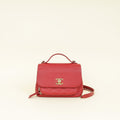 Chanel Red CC Business Affinity Small Flap Bag