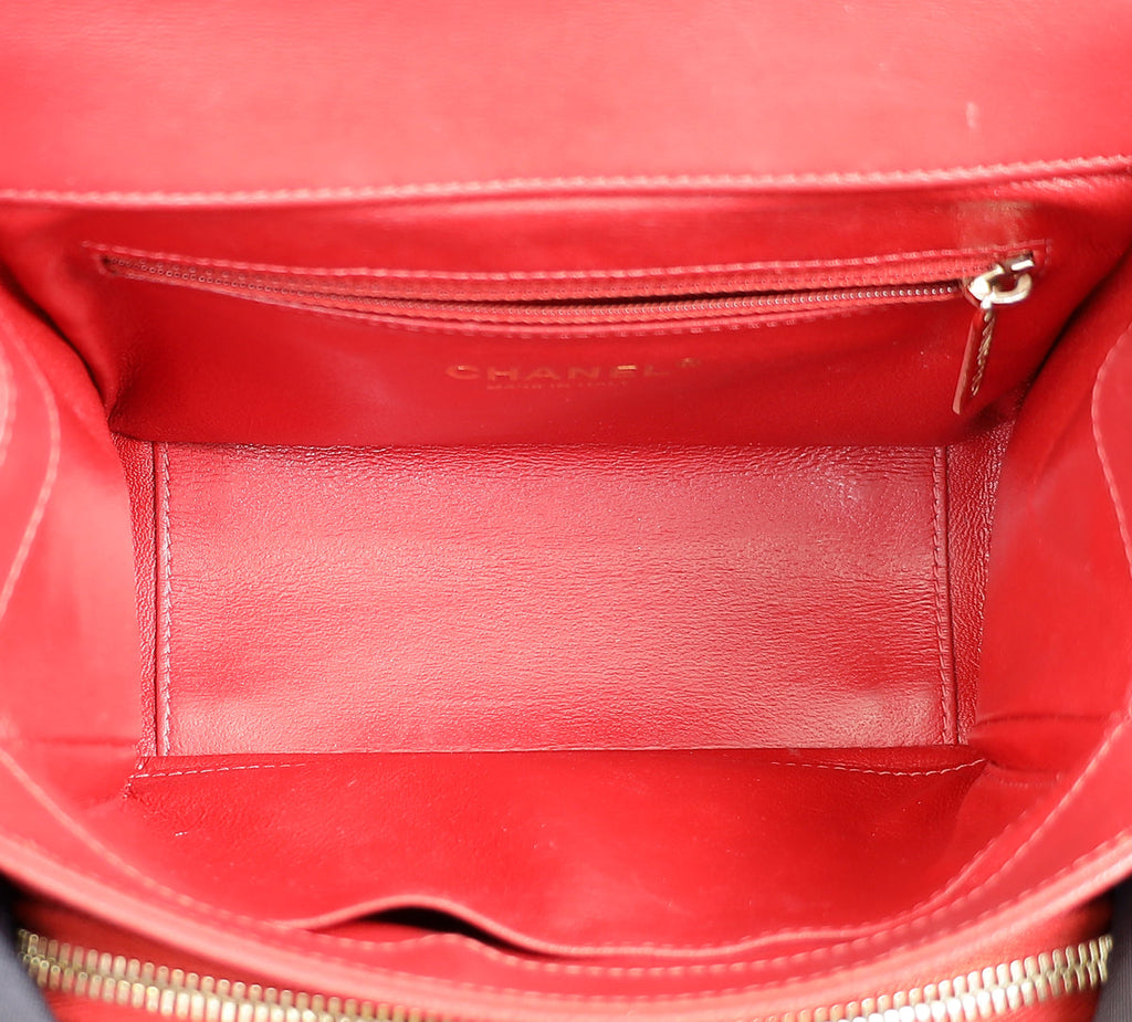 Chanel Red CC Business Affinity Small Flap Bag