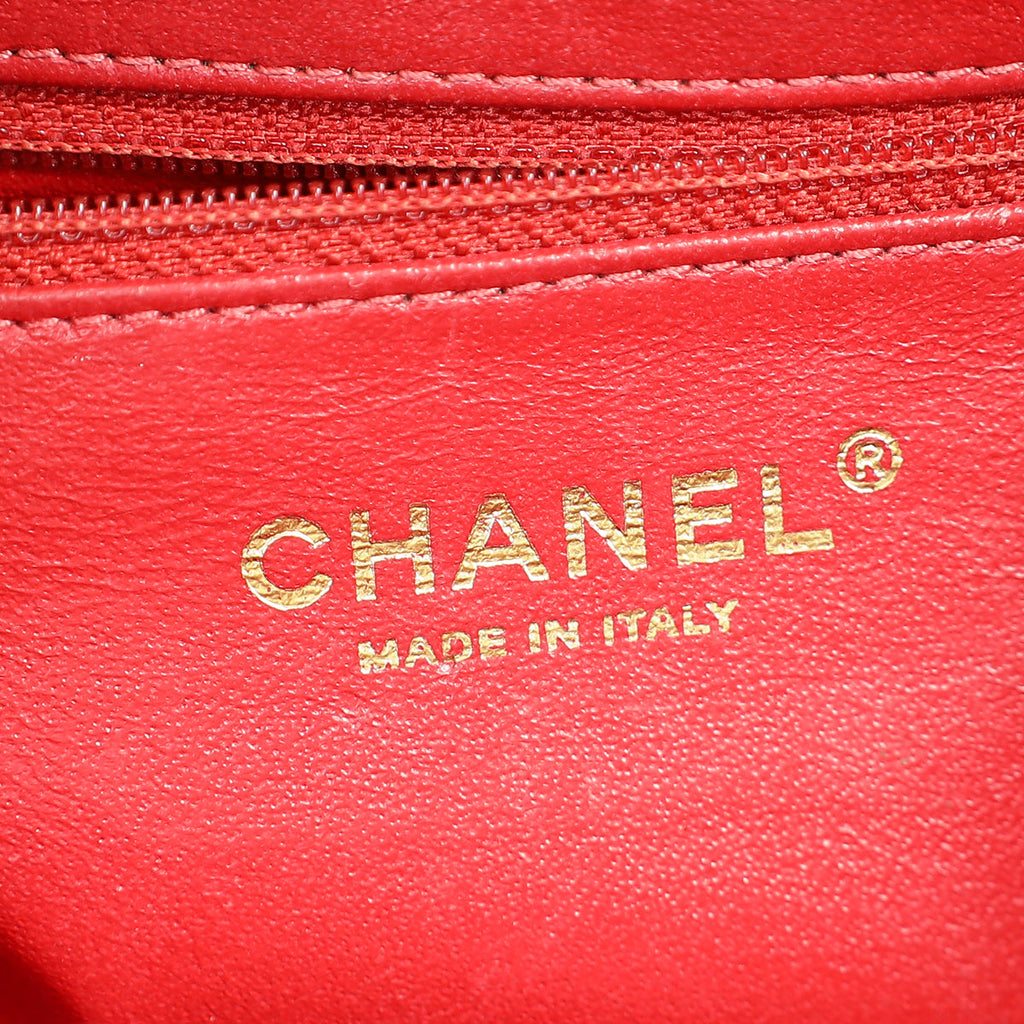 Chanel Red CC Business Affinity Small Flap Bag