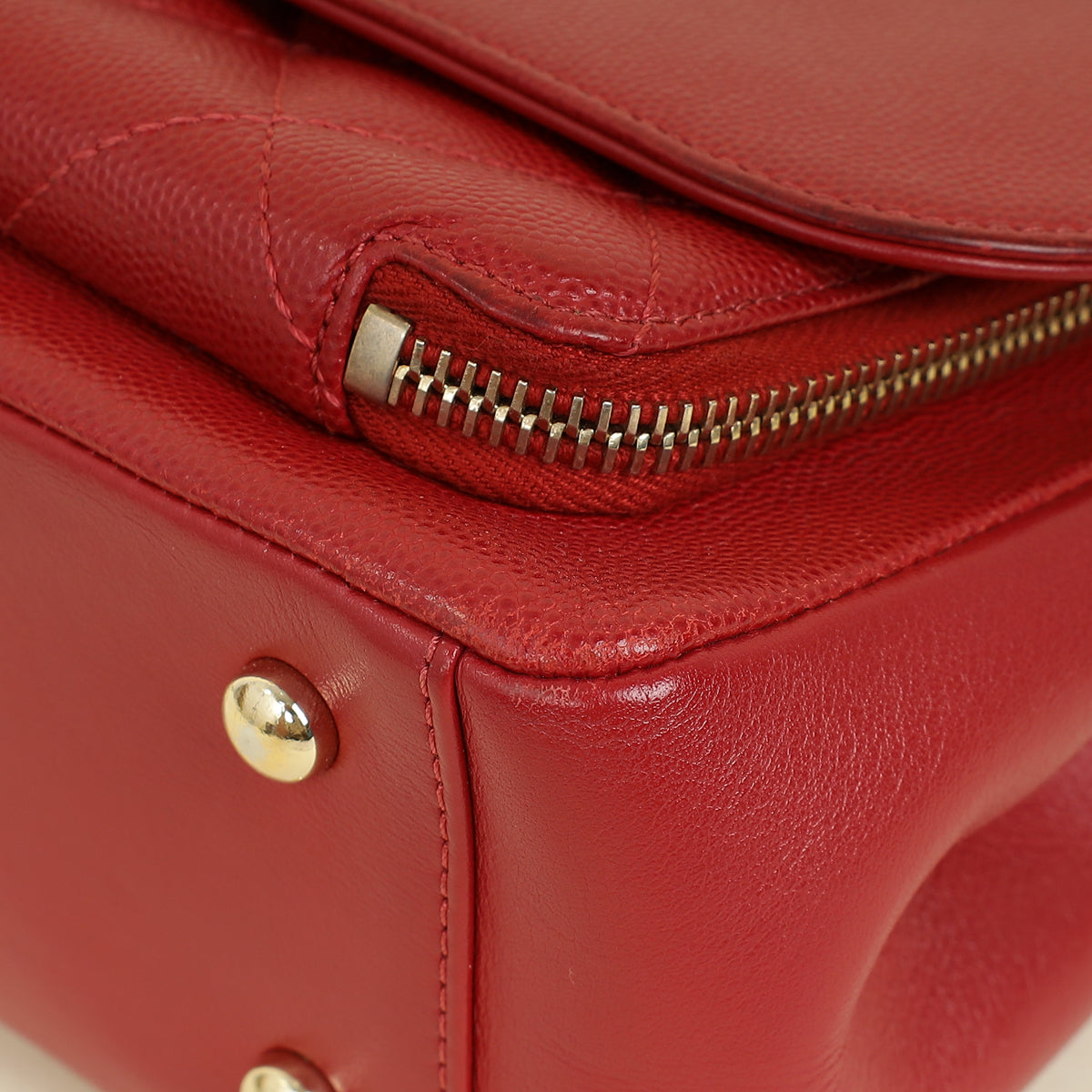Chanel Red CC Business Affinity Small Flap Bag