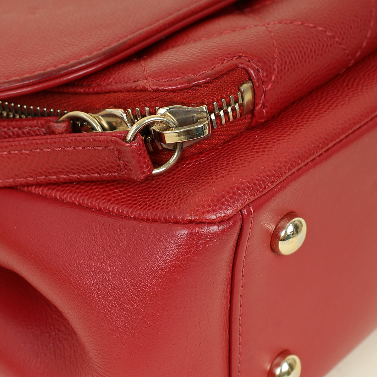 Chanel Red CC Business Affinity Small Flap Bag
