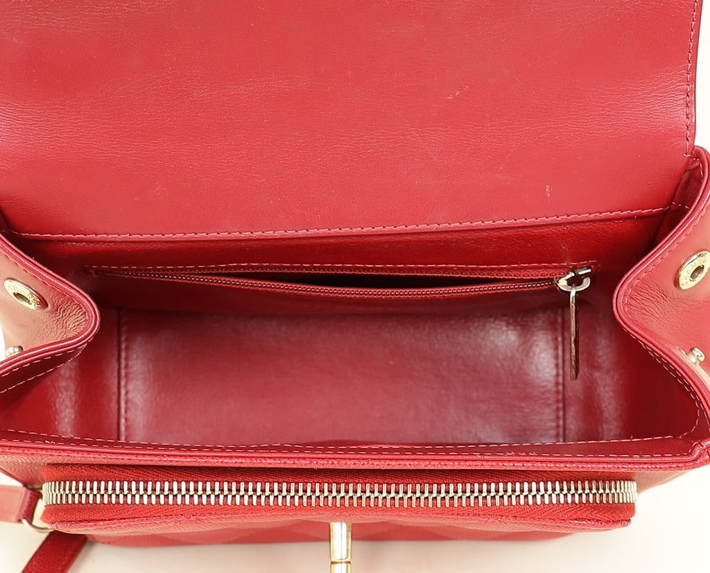 Chanel Red CC Business Affinity Small Flap Bag