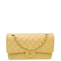 Chanel Beige Classic Double Flap Medium Bag