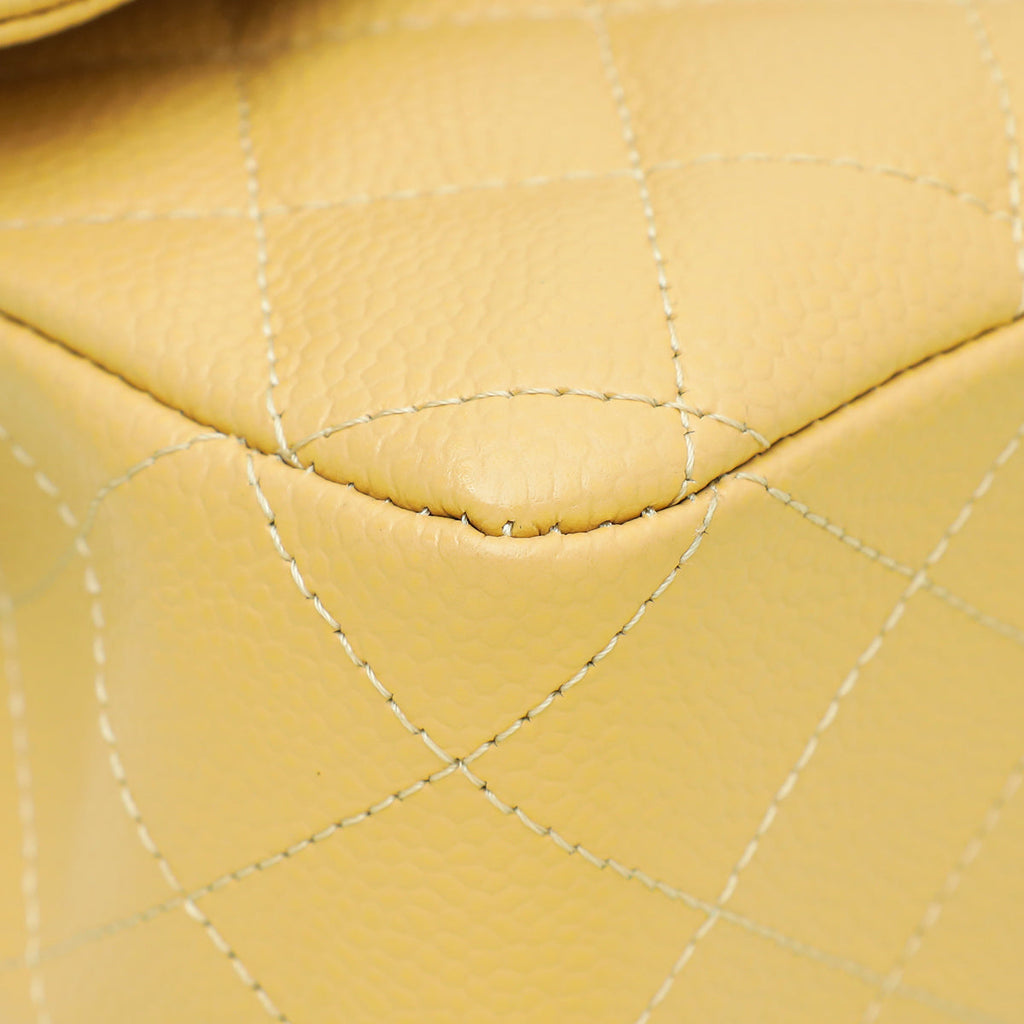 Chanel Beige Classic Double Flap Medium Bag