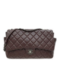 Chanel Burgundy CC Pockets Side Flap Bag