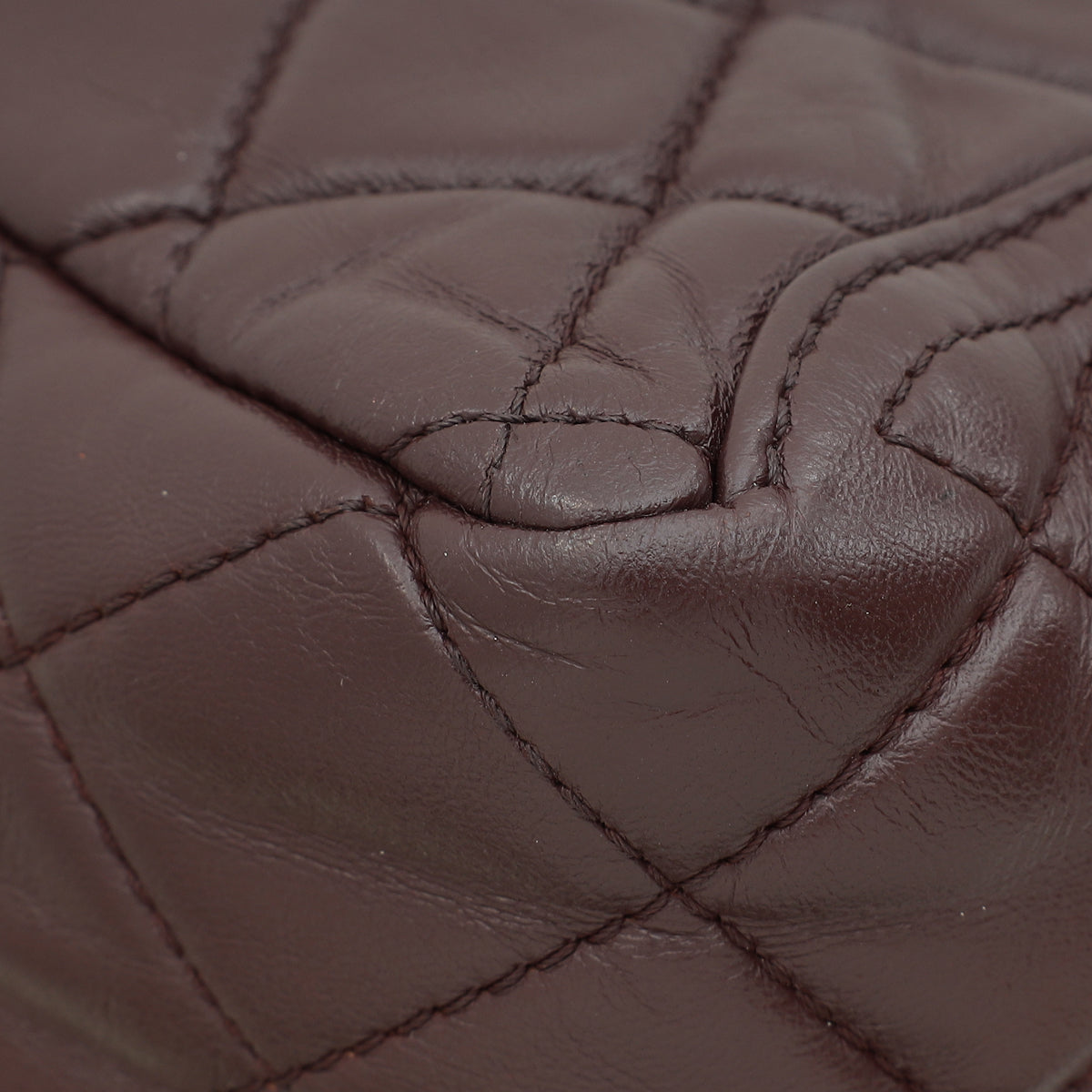 Chanel Burgundy CC Pockets Side Flap Bag