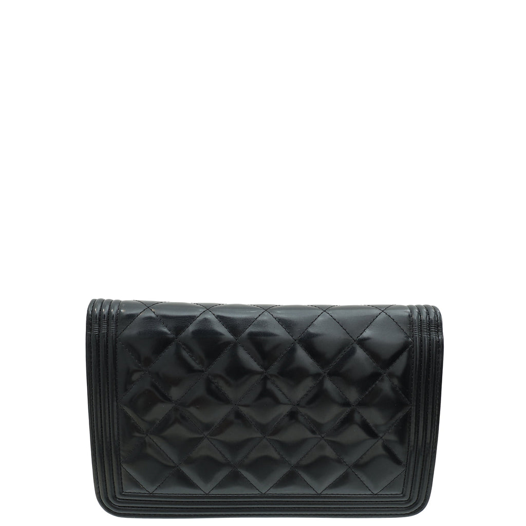 Chanel Black Le Boy Wallet On Chain