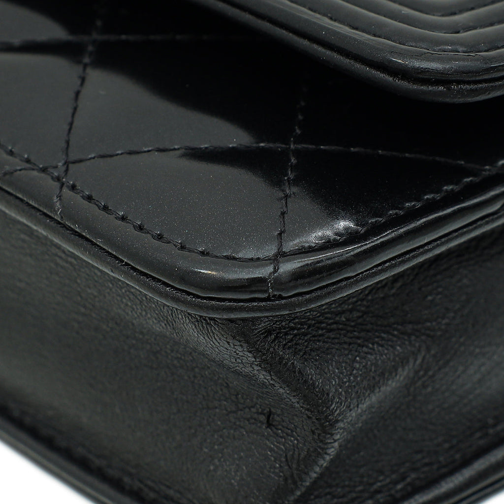 Chanel Black Le Boy Wallet On Chain