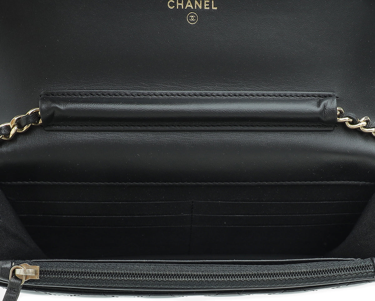 Chanel Black Le Boy Wallet On Chain