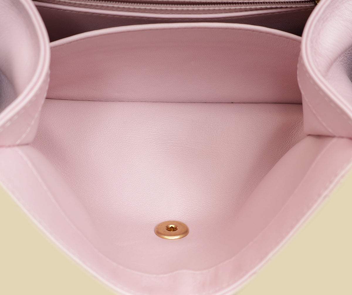 Chanel Lilac CC Wrapped Handle Small Bag