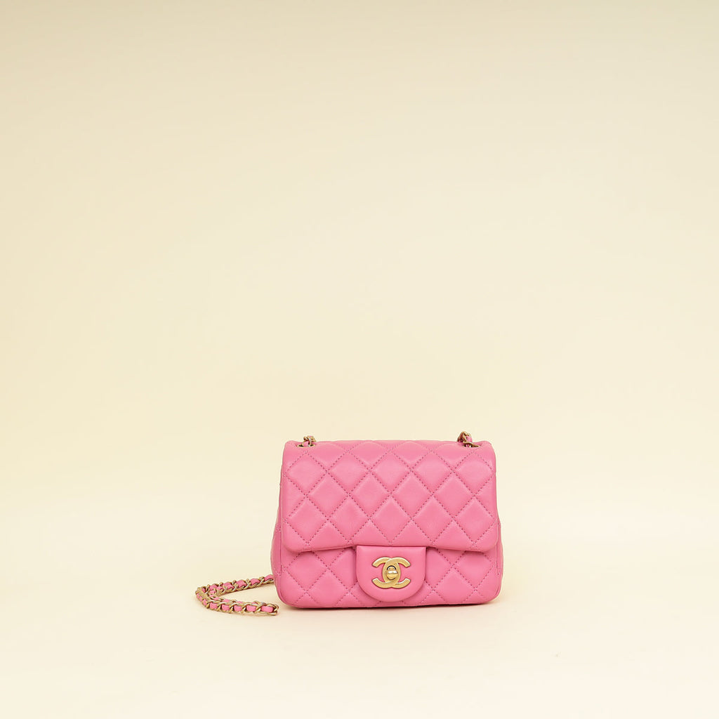 Chanel Pink CC Coco Crush Mini Flap Bag