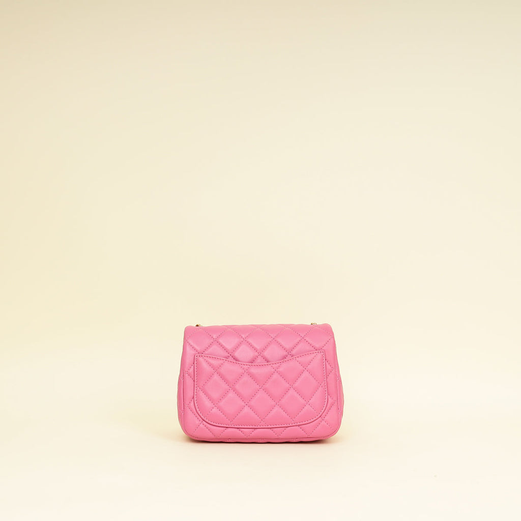 Chanel Pink CC Coco Crush Mini Flap Bag