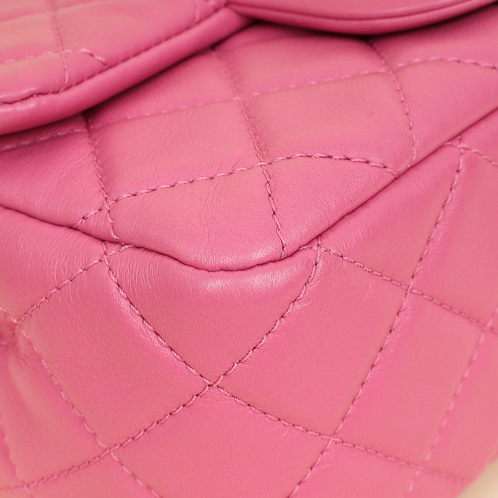 Chanel Pink CC Coco Crush Mini Flap Bag