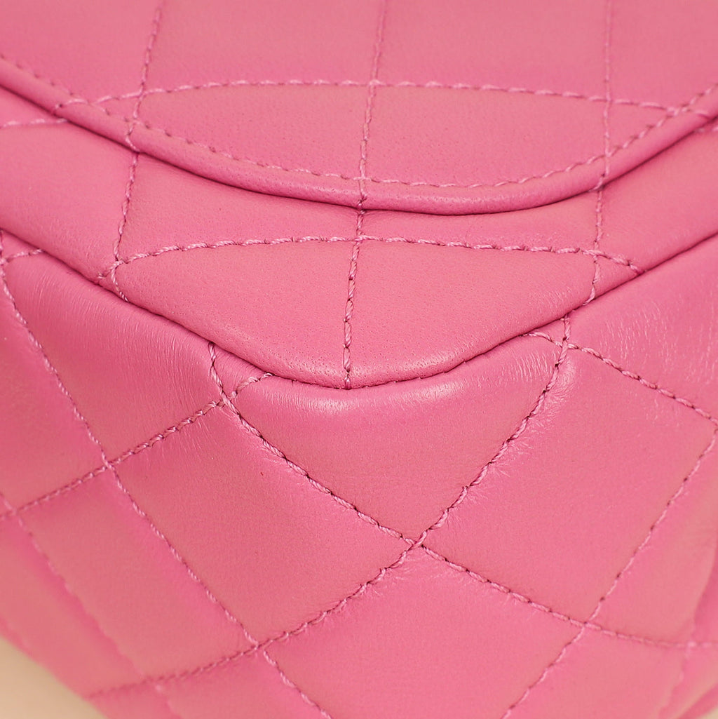 Chanel Pink CC Coco Crush Mini Flap Bag