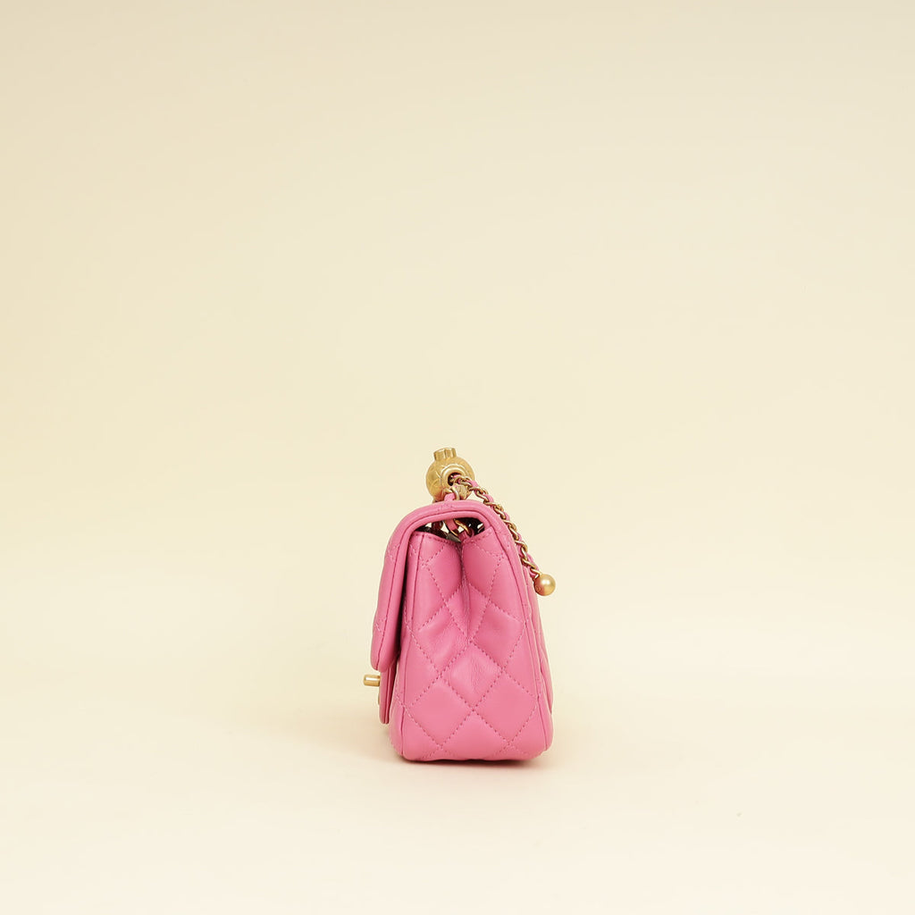 Chanel Pink CC Coco Crush Mini Flap Bag