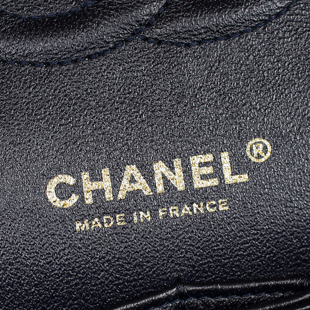 Chanel Indigo Blue CC Classic Double Flap Medium Bag