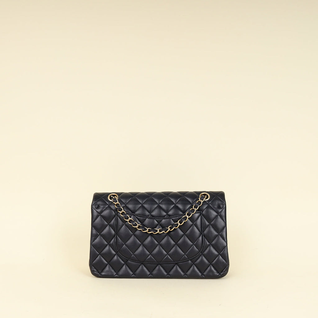Chanel Indigo Blue CC Classic Double Flap Medium Bag