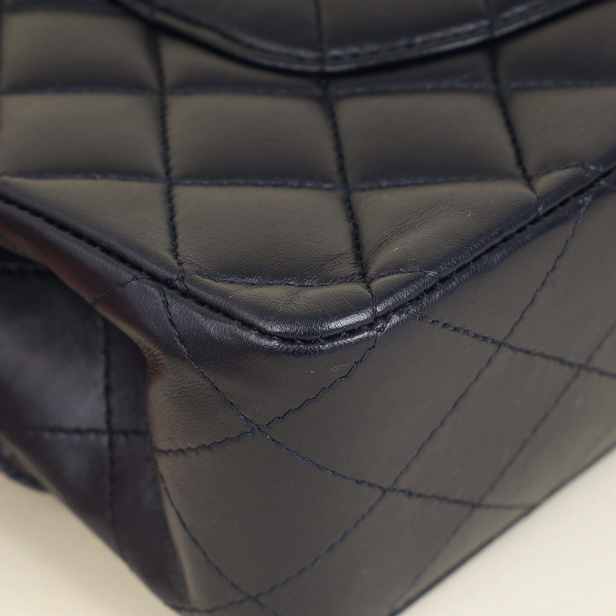 Chanel Indigo Blue CC Classic Double Flap Medium Bag