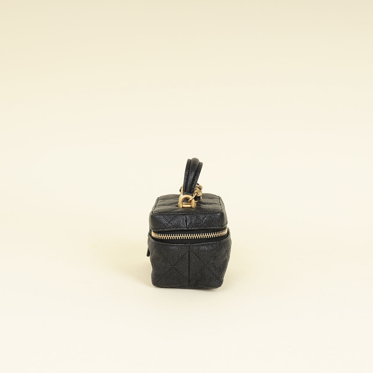 Chanel Black CC Micro Vanity Case with Chain Bag