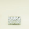 Chanel Metallic Light Mint CC Classic Double Flap Maxi Bag
