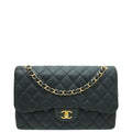 Chanel Black CC Classic Double Flap Jumbo Bag