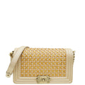 Chanel Bicolor Braided Medium Le Boy Flap Bag