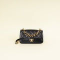 Chanel Black CC Straight Line Flap Small Bag