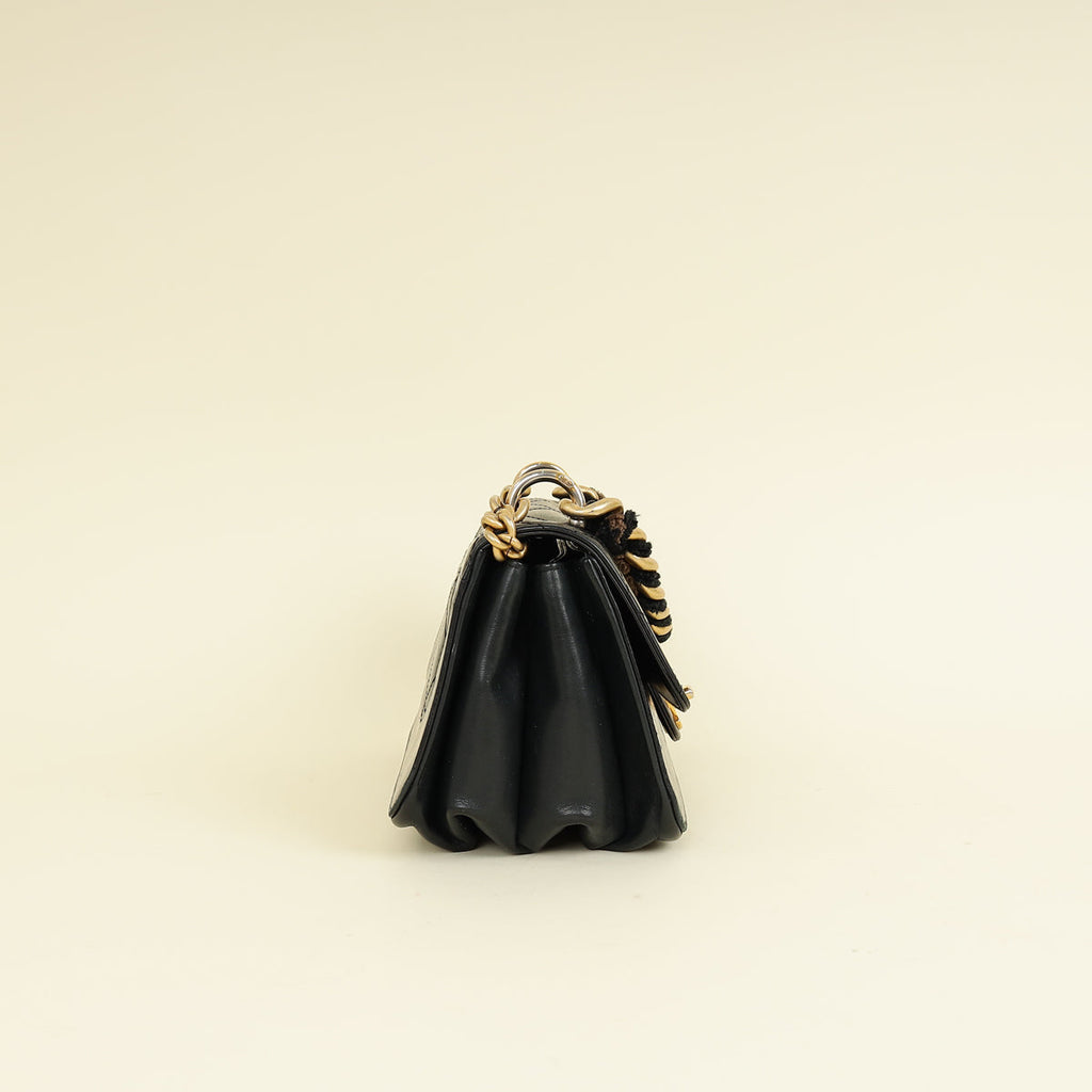 Chanel Black CC Straight Line Flap Small Bag