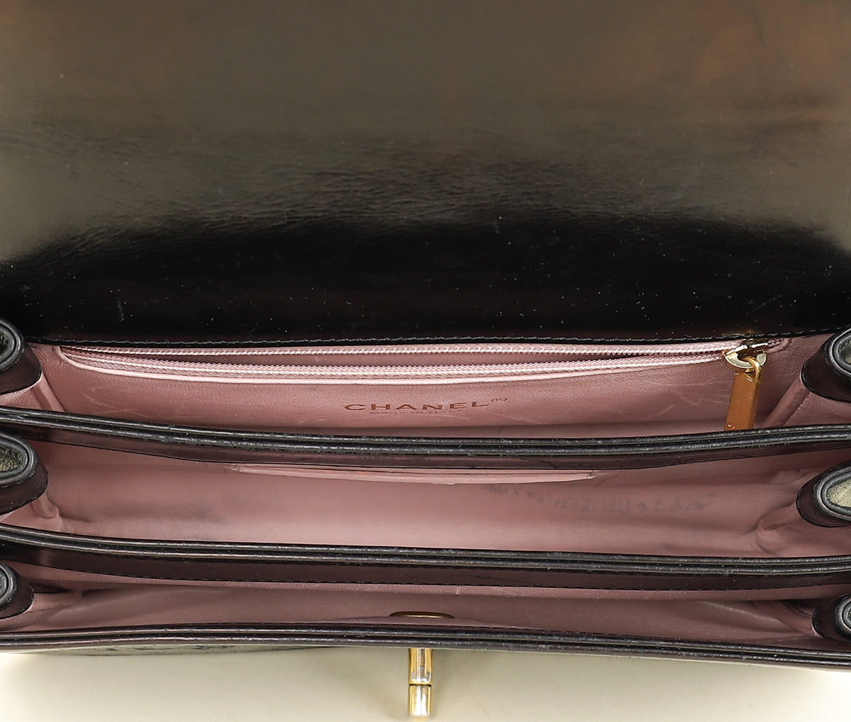 Chanel Black CC Straight Line Flap Small Bag