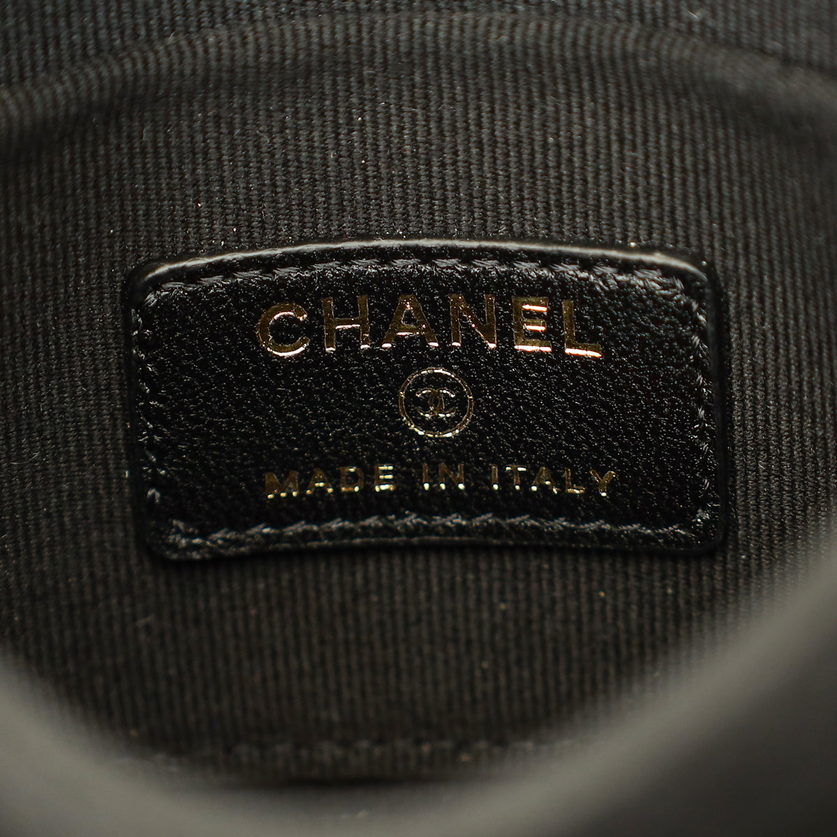 Chanel Black CC Quilted Top Handle Flap Clutch W/ Chain