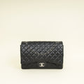 Chanel Black CC Classic Double Flap Maxi Bag