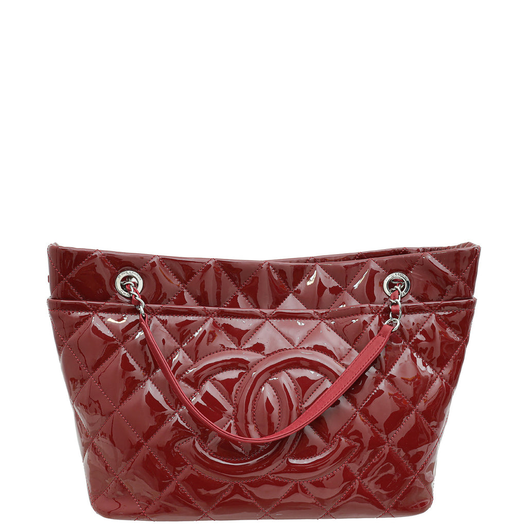 Chanel Red Timeless CC Tote Bag