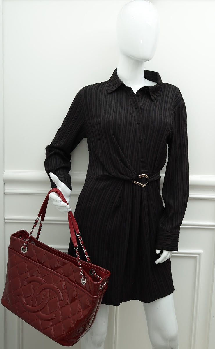 Chanel Red Timeless CC Tote Bag