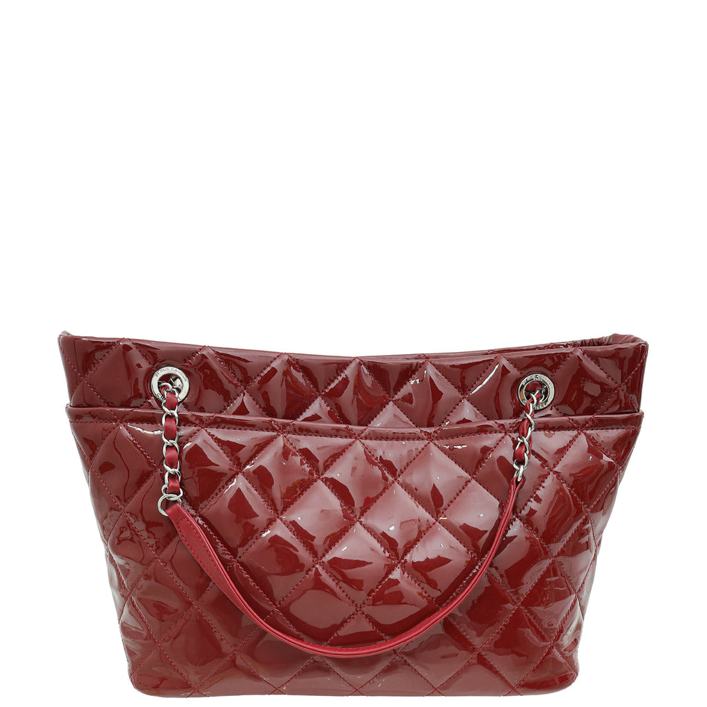Chanel Red Timeless CC Tote Bag