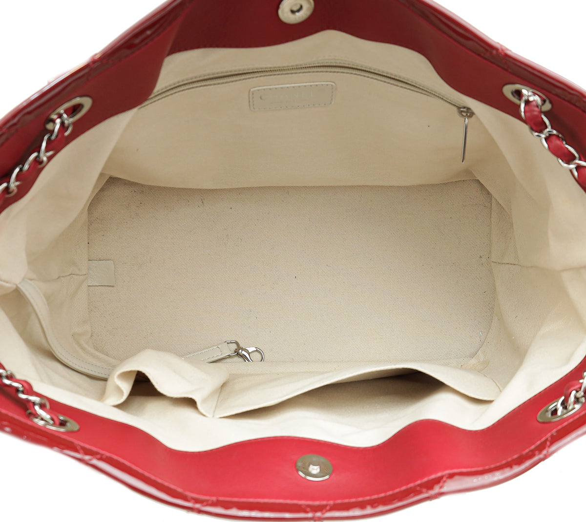 Chanel Red Timeless CC Tote Bag