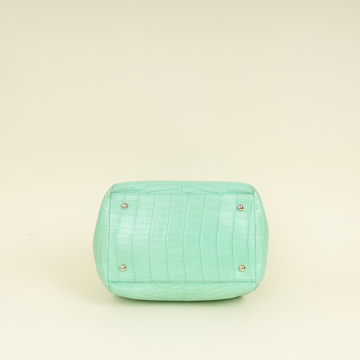 Chanel Vert Matte Alligator Petite Bucket Bag