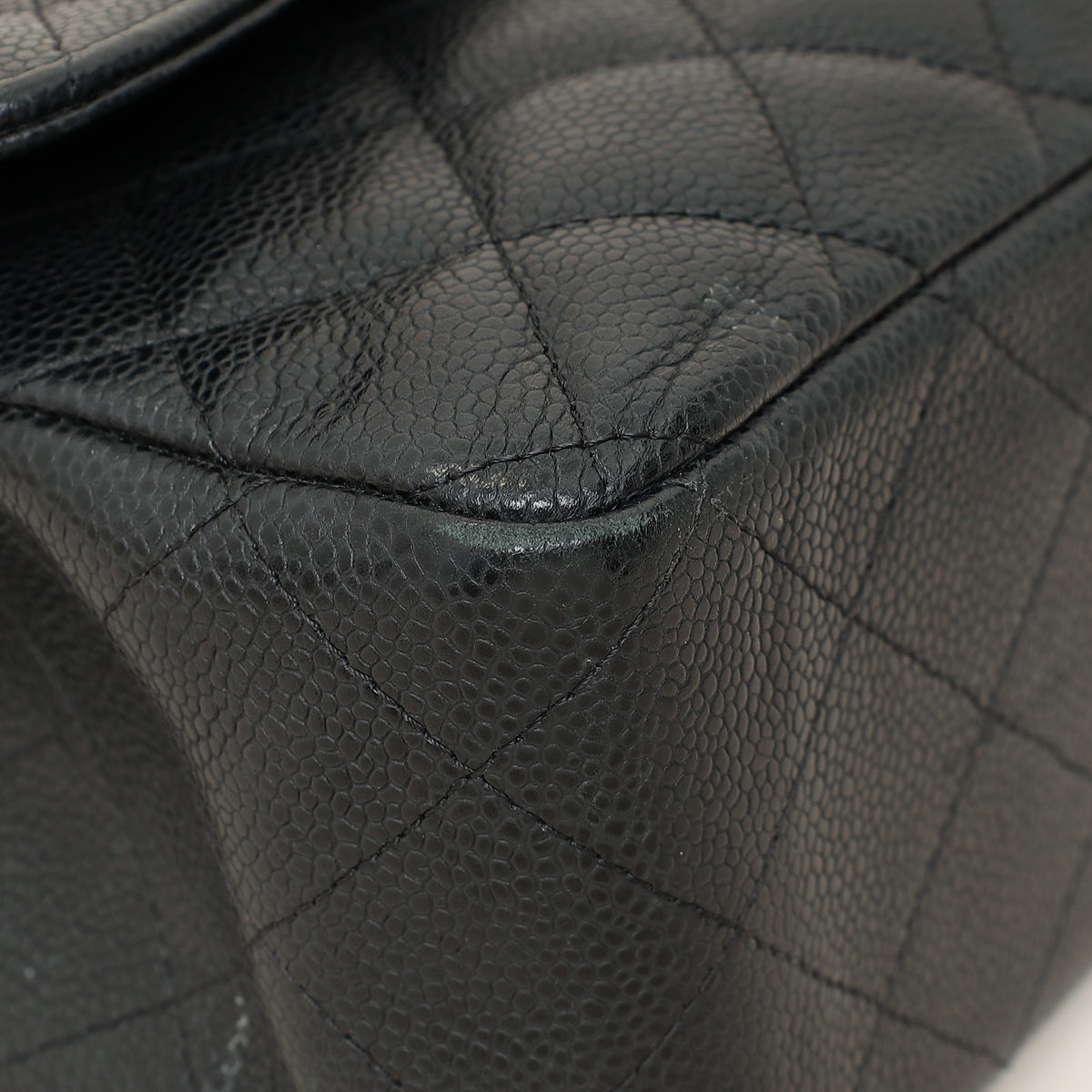 Chanel Black CC Classic Double Flap Jumbo Bag