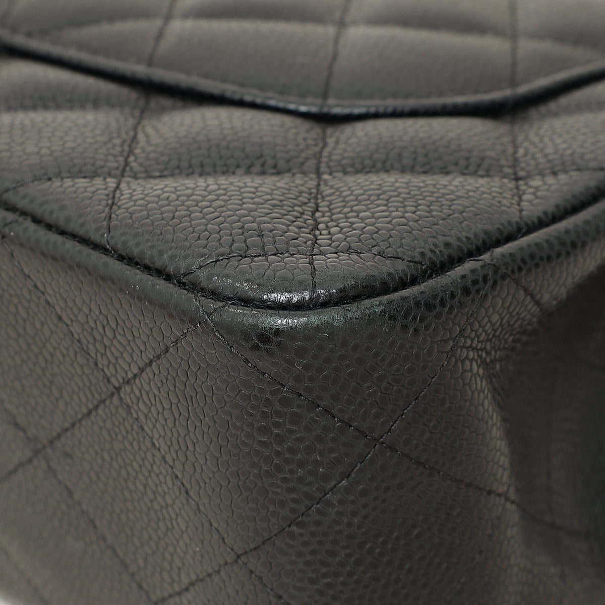 Chanel Black CC Classic Double Flap Jumbo Bag
